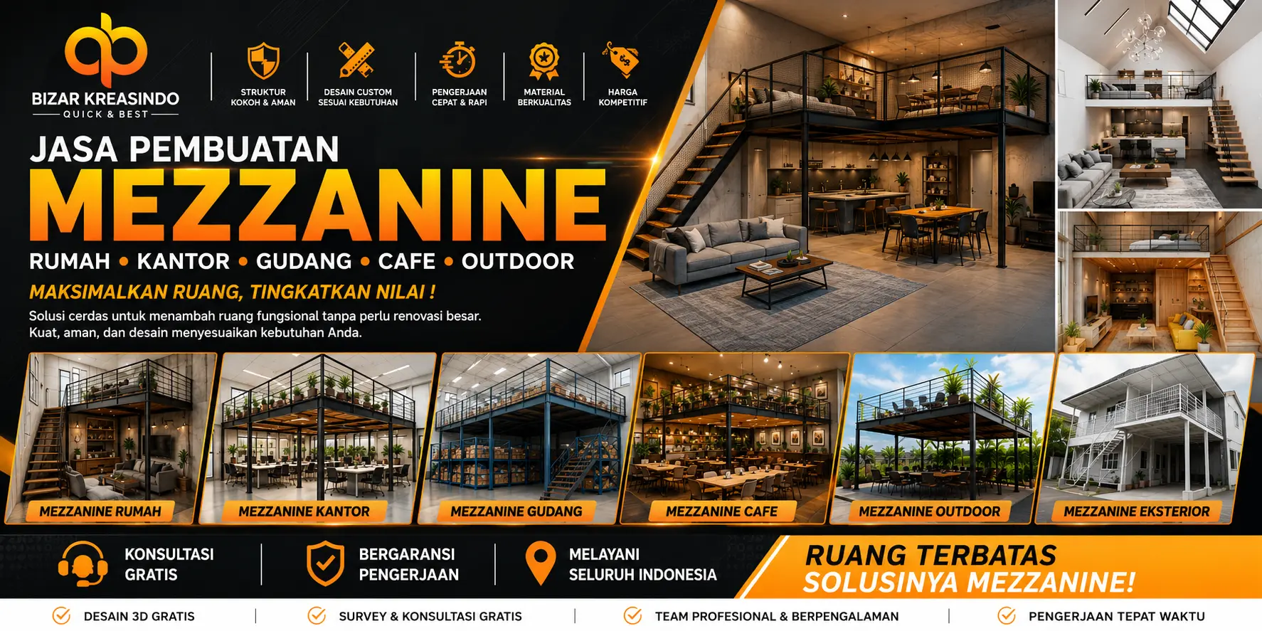 Jasa Kontraktor Mezzanine indramayu Bergaransi